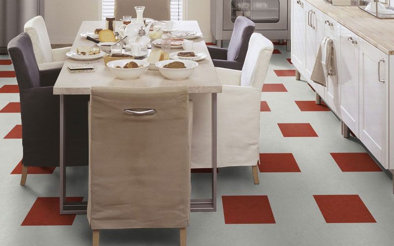 Мармолеум Forbo Marmoleum click Silver shadow 633860 фото в интерьере Мармолеум Forbo Marmoleum click Silver shadow 633860 фото в интерьере